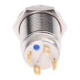 thumbnail image 5 of 2X 3V Interruptor de Boton Pulsador Boton del Timbre de Puerta Azul LED 12 mm Plata, 5 of 5
