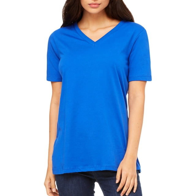 Bella + Canvas Ladies' Relaxed Jersey V-Neck T-Shirt