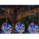 thumbnail image 5 of Lámpara colgante de mariposa decorativa solar de hierro forjado creativa para exteriores, lámpara colgante cuadrada para jardín, luz atmosférica (A), 5 of 5