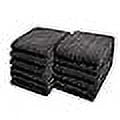 Groko Textiles Car Care Essentials Wash Dry and Detail Towels, Set of 120, Black, 100% Ring Spun Cotton, 16” X 27”, 4.25 lbs. per dz. Heavy Thick, Premium Multi-Purpose Towels