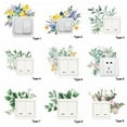 thumbnail image 2 of Nordic Style Bedroom Ornament Tropical Palm Greenery Leaves Rose Peony Wall Decals Flower Switch Stickers TYPE 3, 2 of 8