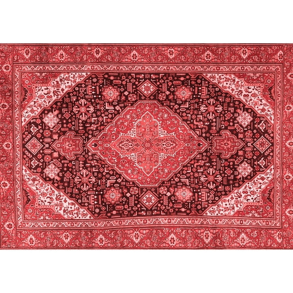 Ahgly Company Indoor Rectangle Persian Red Traditional Area Rugs, 5' x 7'