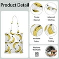 thumbnail image 5 of Cute Banana Canvas Tote Bag – Reusable Grocery Bag with Tropical Yellow Fruit Print, Kawaii Banana Illustration, Eco-Friendly Cotton Shopper for Everyday Use, 5 of 7