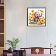 thumbnail image 2 of QQ1174 Lleno Diamantes Elefante Jugando en La Piscina Serie Resina 30*30CM, 2 of 9