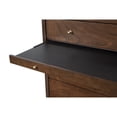 thumbnail image 6 of Alpine Furniture Flynn Mid Century 4 Drawer Accent Chest in Walnut (Brown), 6 of 9