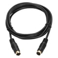 thumbnail image 1 of Cable S Video Uxcell de 6 pies, cable S-Video Mini DIN de 4 pines macho a macho con conector chapado en oro, 1 of 5