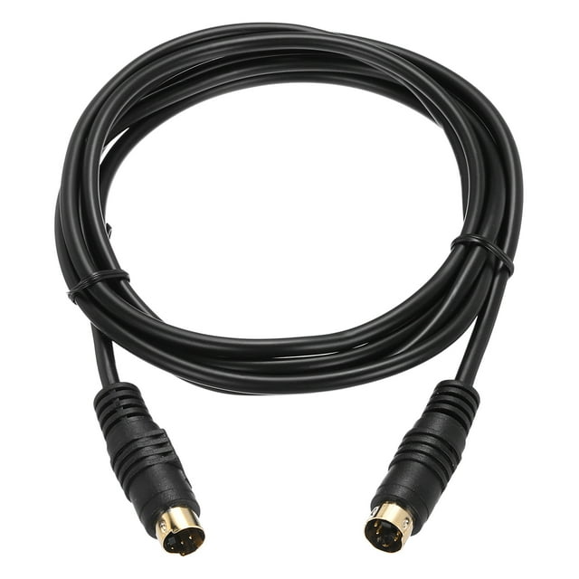 Cable S Video Uxcell de 6 pies, cable S-Video Mini DIN de 4 pines macho a macho con conector chapado en oro