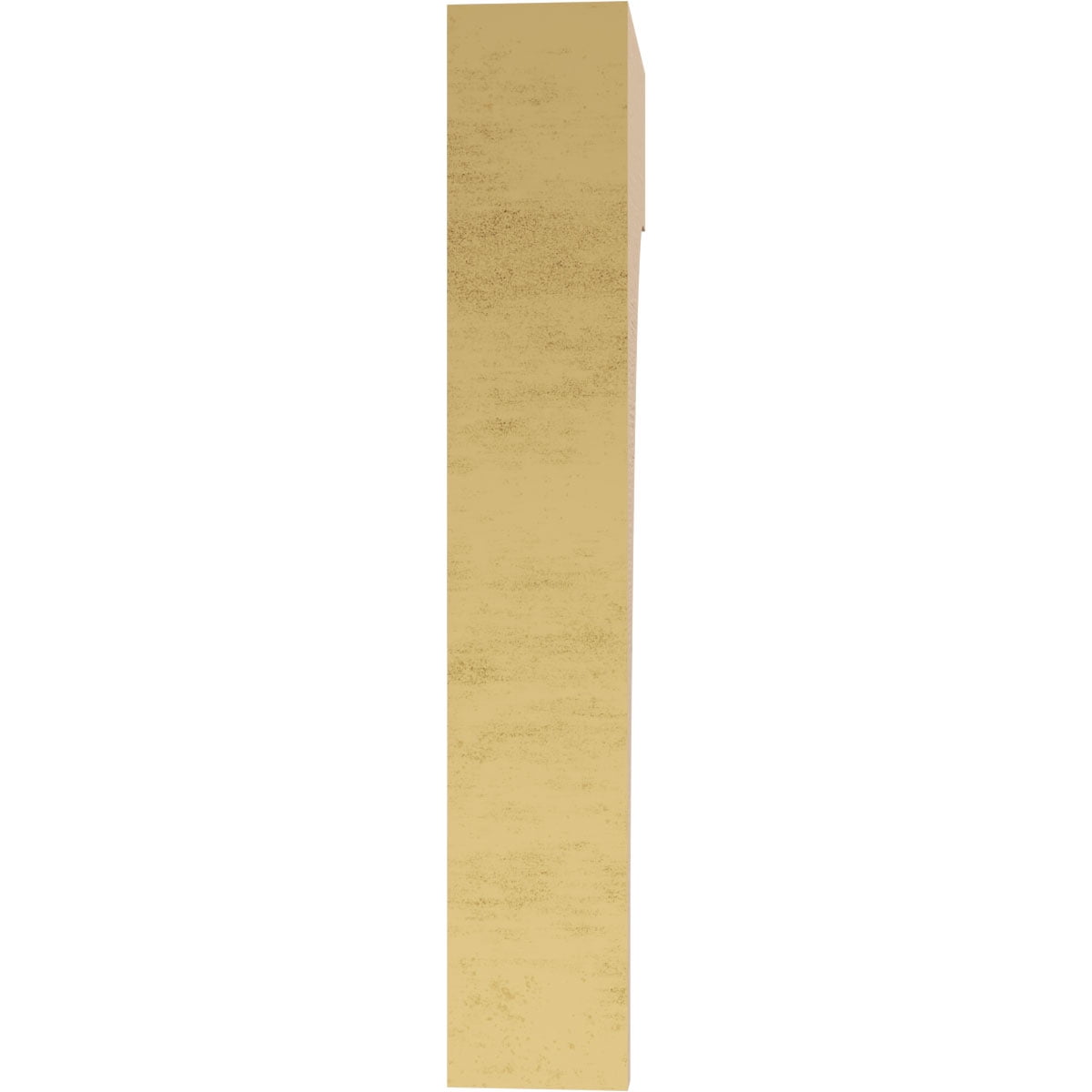 3"W x 6"D x 18"H Thin Rivera Rough Cedar Woodgrain TimberThane Corbel, Primed Tan