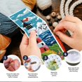 thumbnail image 4 of Cross Stitch Kit Bookmark Scenery Landscape Cross Stitch Kits Bookmark Crossstitch Kits 8''x2.4'' Stamped Embroidery Bookmark for Adults Beginners 6Pcs, 4 of 7