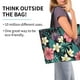 thumbnail image 2 of Balery Green Tropical Leaves Bolsa Tote Estilo Estético con Cremalleras, Bolsa de Hombro, Bolsa de Compras Grande y Plegable, 2 of 8