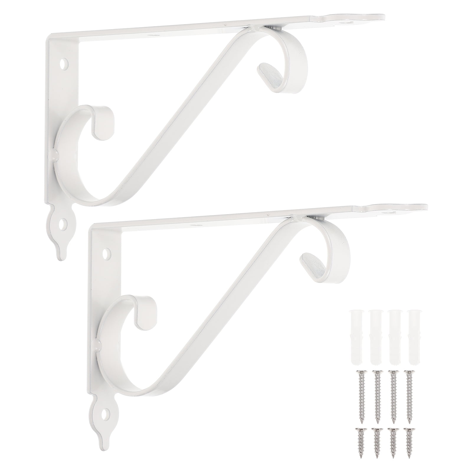 unbranded 4 Sets  Metal Wall Floating Triangle Shelf Brackets Hanger Bracket Wall Mounted Shelf Support for Floating Wood Shelves