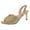 Gold, variant on Metallic Sparkly Rhinestones Stiletto Slingback Dressy Sandals for Women Bride Wedding Elegant Peep Toe Slip on High Heels Summer Dress Pumps Blue Size 6.5