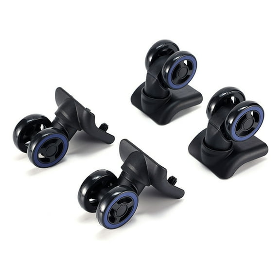 4pcs Luggage Wheels Suitcase Hardware Kit Double Row Roller 360° Spinner Casters