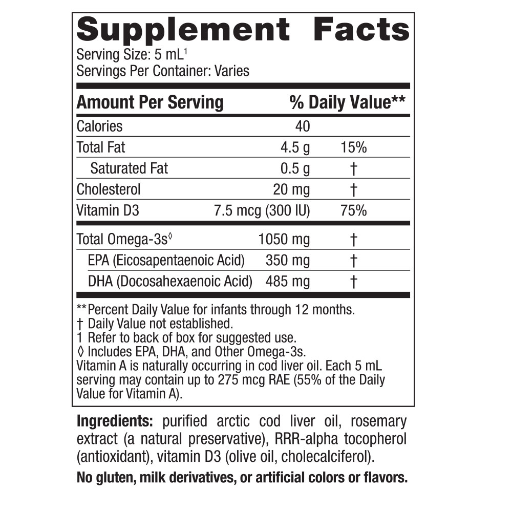 Nordic Naturals Baby's DHA Liquid with Dropper, 1050 Mg, Fish Oil, 2 Fl Oz - image 2 of 9