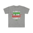 thumbnail image 1 of This Teacher is on the Naughty list Christmas Unisex T-shirt S-3XL, 1 of 2