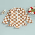 thumbnail image 2 of QJUHUNG Kid Baby Girls One Piece Swimsuit Long Sleeve Zipper Swimwear Ruffle Rashguard Bathing Suits Beachwear, 2 of 8