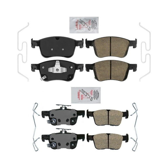 Front & Rear AmeriBRAKES Ceramic Brake Pads For Honda Civic SI 2022-2023