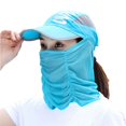 thumbnail image 1 of Summer Sun Protection Tea Hat Men And Women Cover Face Peaked Cap Outdoor Riding Anti-Ultraviolet Sun Hat Breathable And Foldable, 1 of 21