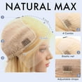 thumbnail image 6 of 28" 613 Deep Wave Wig Human Hair, 13x6 Blonde Lace Front Wigs Human Hair, Pre Plucked, 6 of 6