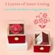 thumbnail image 4 of Rose Ring Box Rotates 360 Velvet Jewelry Box Eternal Rose Box Valentine's Day Mother's Day for Romantic Gifts, 4 of 5