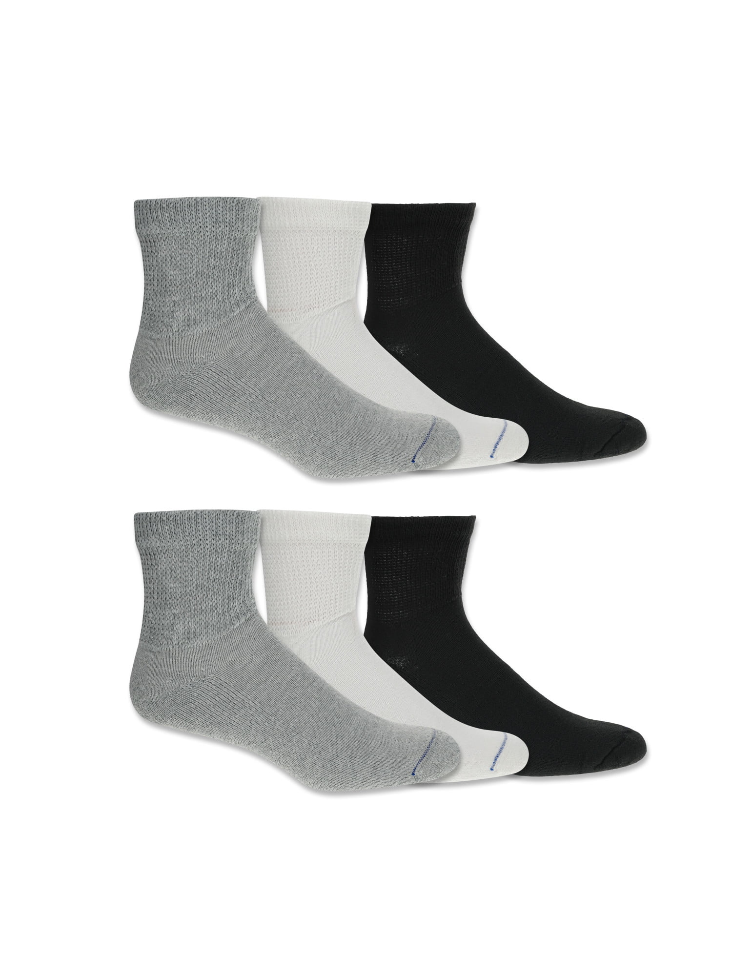 Dr. Scholl's Men's Diabetes and Circulatory Ankle Socks, 6-Pack