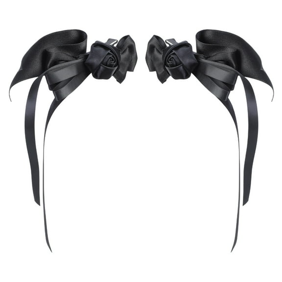 Aellinatey 1pair Bowknot Shape Duckbill Hairpin Y2k Hair Clip Elegant Hairpin for Girls
