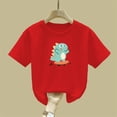 thumbnail image 5 of Piuwrlz Short Shirts Sleeve Kids Girls Graphic T-Shirts Crew Neck Pullover Red Size 2-3 Years, 5 of 7