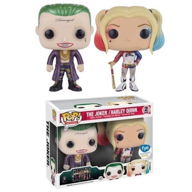 Funko Pop-figuras de acción del Escuadrón suicida para niños, juguetes de modelos coleccionables de vinilo, Harley Quinn, Joker, regalo de cumpleaños xuanjing unisex