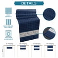 thumbnail image 6 of Blue Plaid Table Runner 70 Inches, Country Live Love Laugh Text Star Love Heart Bed Runner Dresser Scarves Tabletop for Indoor Outdoor Parties/Ceremony/Banquet, 13" x 70", 6 of 9