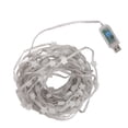 thumbnail image 4 of Cortina de luces LED RGB con control remoto, 100 bombillas, 16 opciones de color, ideal para bodas y dormitorios, cadena de luces decorativas, 4 of 8