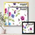 thumbnail image 4 of Designart 'Blue and Pink Pansy Flowers II' Traditional Framed Art Print, 4 of 4