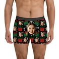 thumbnail image 6 of KHONTS Custom Face Men's Boxer Briefs Personalized Underwear with Photo Picture Customized Boxers Gifts for Boyfriend Husband Him 01-Black M, 6 of 6