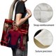 thumbnail image 3 of Tom Holland Bolso de tela con estampado de lienzo para mujer, bolsa de compras reutilizable y estética, con cremallera interior, regalo para mujer, 35 × 40 cm., 3 of 6