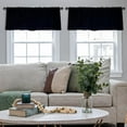 thumbnail image 4 of LALILO Kitchen Curtain Valance Real Dark Night Sky With Stars Rod Pocket Window Curtain 52"x 18" Set of 2, 4 of 5
