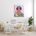 thumbnail image 2 of Stupell Industries Cool Dude Whimsical Man Checkered Pattern Ice Cream Graphic Art Gallery Wrapped Canvas Print Wall Art, Design by Dominika Godette, 2 of 7