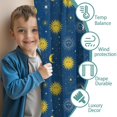 thumbnail image 3 of Blackout Kids Curtains,Blue Sun Moon Star Pattern Childrens Insulated Curtains Set Of 2,Bedroom Essentials,Toddler Room Decor 42"x54", 3 of 5