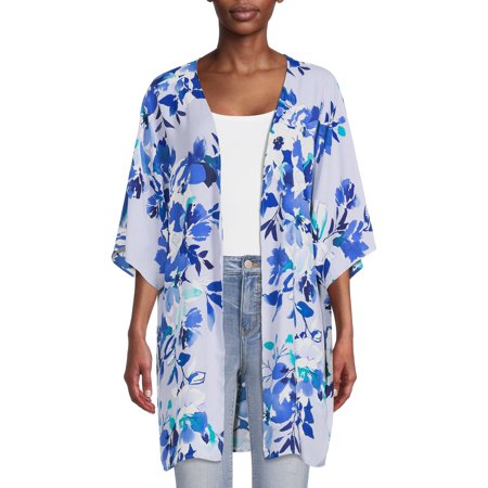 Nine.Eight Women Pattern Kimono Duster