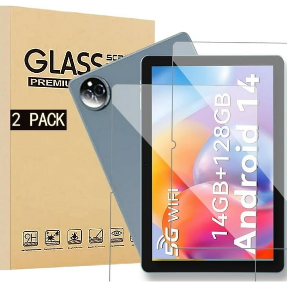 [NSFN] For FEONAL/TABURETO Tablet 10.1 Inch Glass Film,Android 14 Tablet 10.1 Inch Glass Film, LCD Protective Glass Film, 9H Hardness, Ultra-Thin, High Transmittance, Automatic Adhesion, 2 Pack