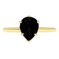 thumbnail image 7 of Solitaire Engagement Ring for Women - 1ct Natural Onyx in 14K Yellow Gold Promise Ring, 7 of 7