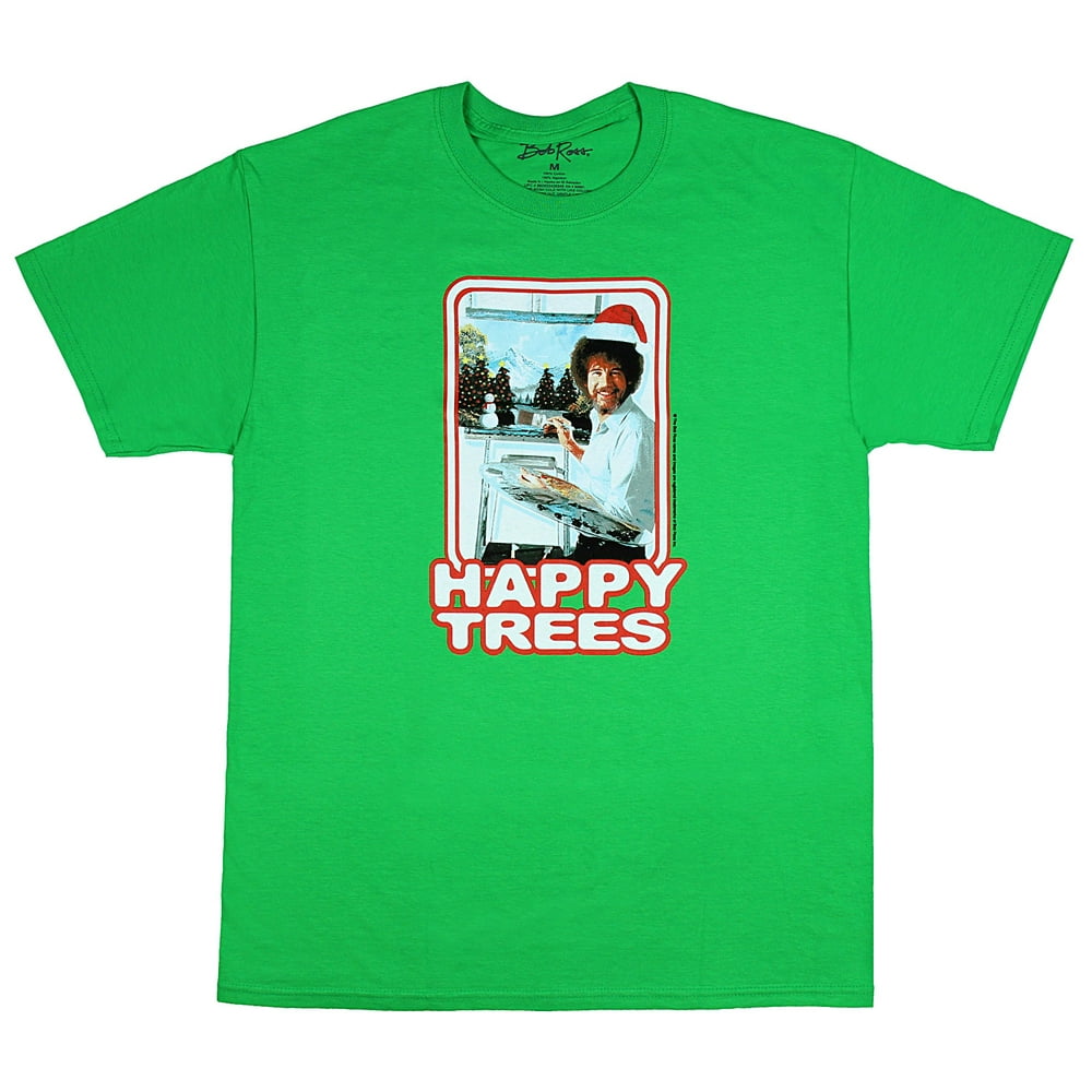 bob ross shirt happy trees