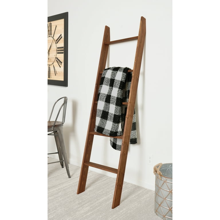 Walnut blanket online ladder