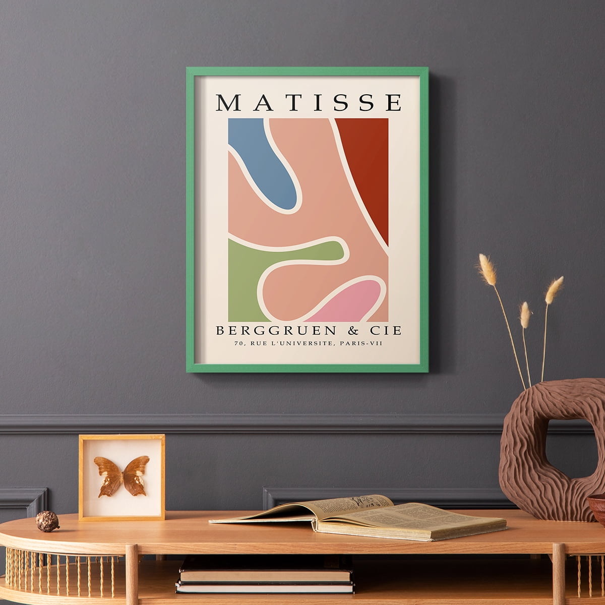 Matisse CCCXXXI in Green Solid Wood 22 x 28 Framed Print