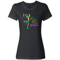 thumbnail image 3 of Inktastic Let the Good Times Roll Mardi Gras Jester Women's T-Shirt, 3 of 5