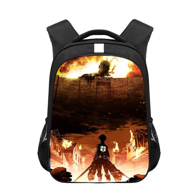 Mochila Attacks Ons Titans Kids School de poliéster, 29 x 12,5 x 42 cm
