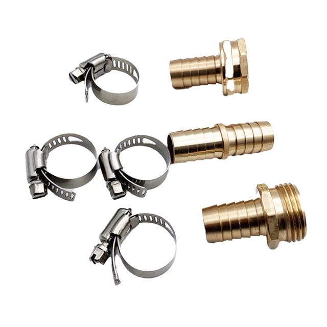 Kenally 1 Juego de Kit de reparación de manguera 5/8 con abrazaderas de acero inoxidable, conector y macho, accesorios de reparación, equipo de Herramientas y ferretería Kenally TO007912-00
