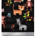 thumbnail image 1 of Soimoi Modal Satin Fabric Berries & Animals Cartoon Print Fabric by The Yard 42 Inch Wide, 1 of 1