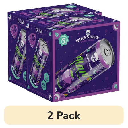 (2 pack) Alani Nu Sugar Free Energy Drink, Witch's Brew, 12oz Cans (6 Pack)