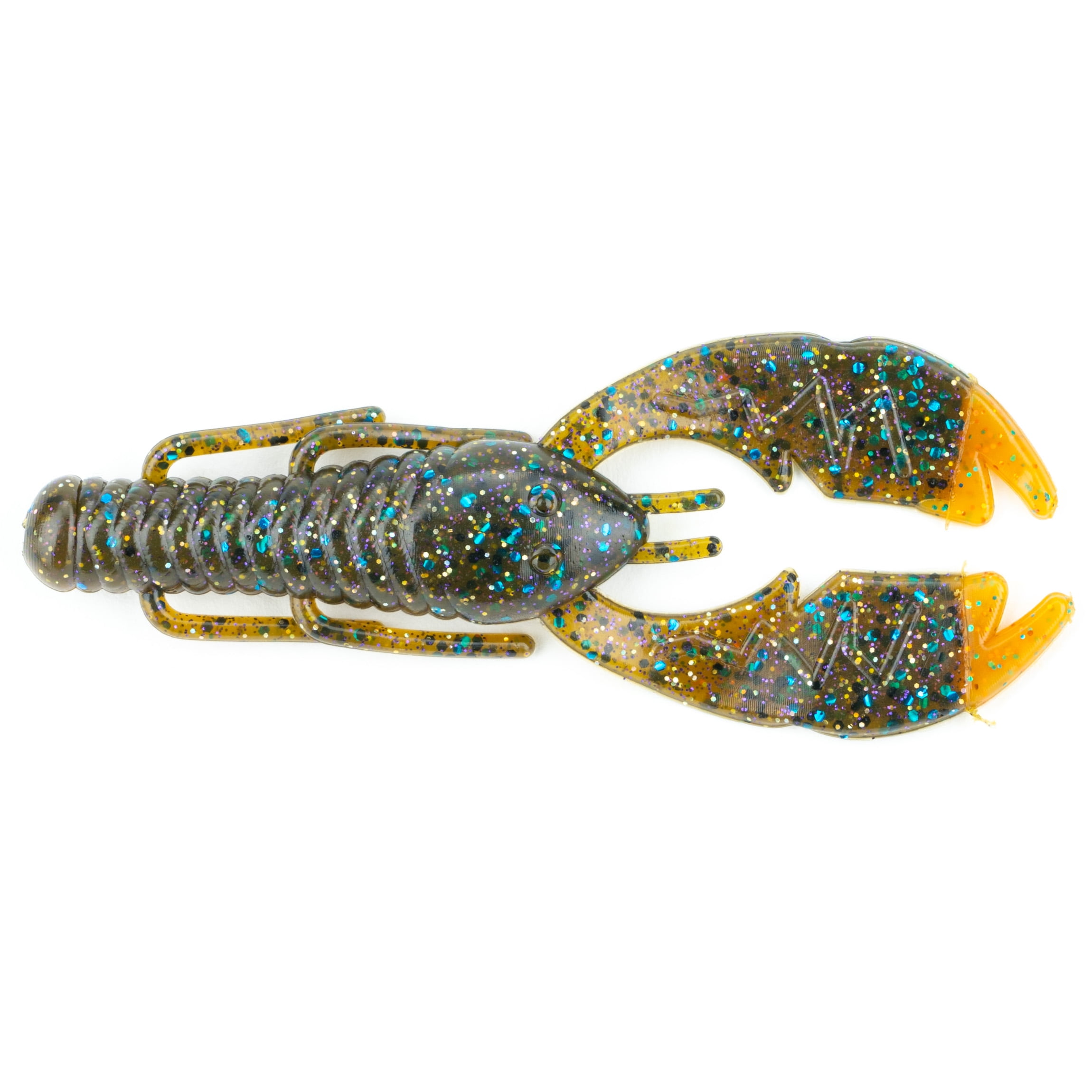 (2 pack) NetBait Paca Slim, Sun Gill Flare, Crawfish, Fishing Soft Baits, 4in, 7 pieces