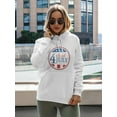 thumbnail image 2 of Modern Fourth Of July Usa Hoodie Women -Image by Shutterstock, Female x-Large, 2 of 4
