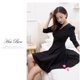 thumbnail image 4 of Elegante vestido ajustado de talla grande de color sólido para mujer de manga larga con cuello en V vestidos acampanados Ndcxsfigh Para estrenar, 4 of 7